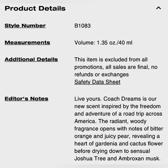 Coach Dreams New in sealed box Eau de Parfum - Picture 5 of 6